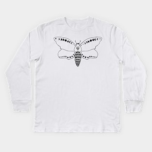 moth spirited Kids Long Sleeve T-Shirt